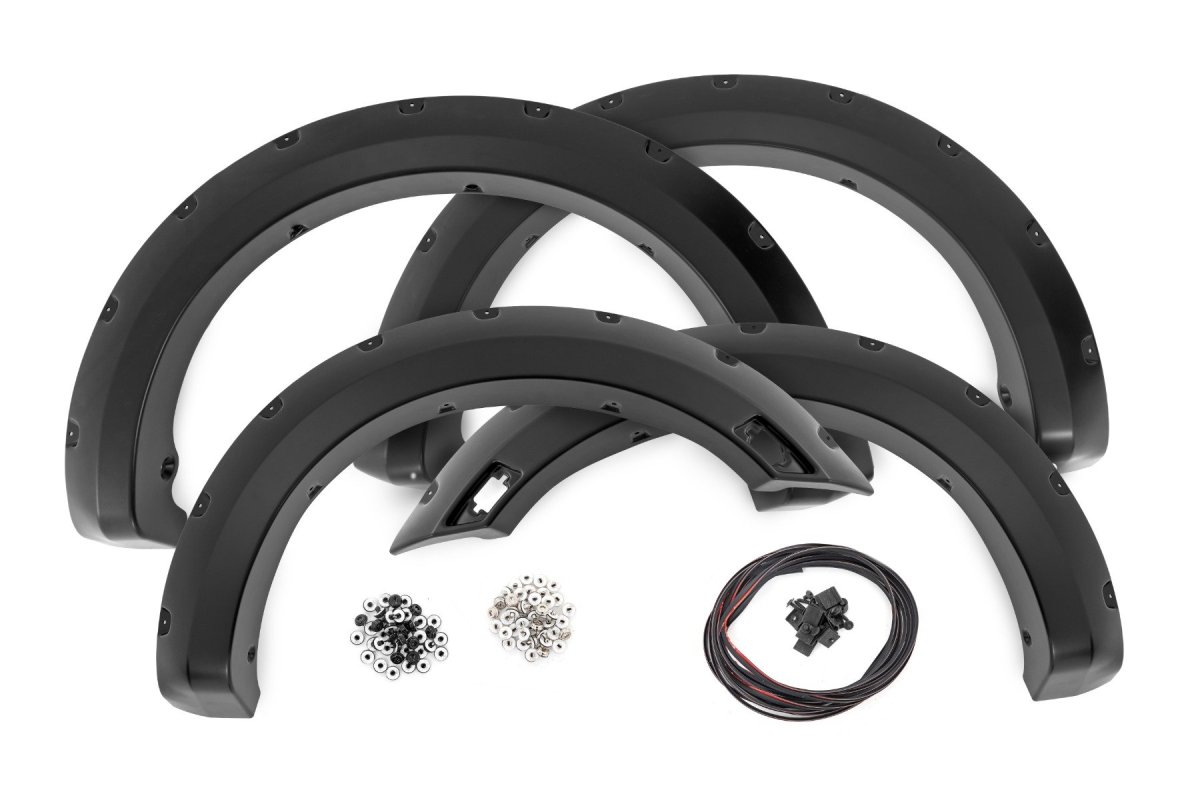 Ford Ranger Pocket Fender Flares - Rough Country - Magnetic Gray - '19-'23